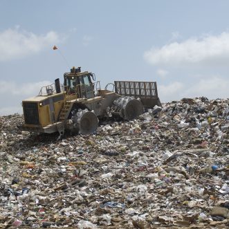 Landfill slope